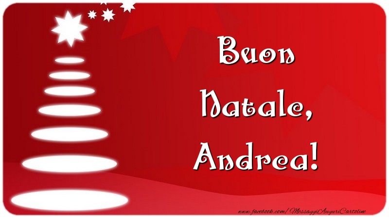 Cartoline di Natale - Albero Di Natale | Buon Natale, Andrea