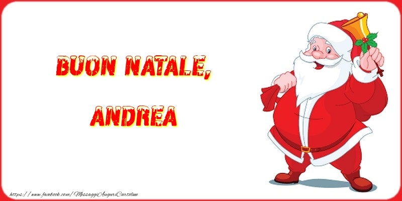 Cartoline di Natale - Babbo Natale | Buon Natale, Andrea
