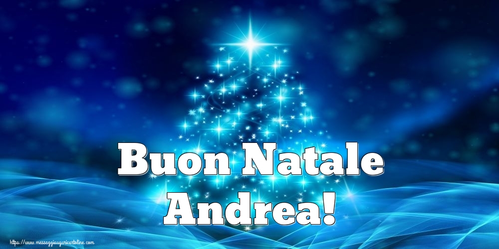 Cartoline di Natale - Albero Di Natale | Buon Natale Andrea!