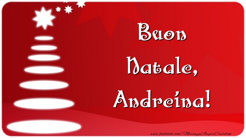 Cartoline di Natale - Albero Di Natale | Buon Natale, Andreina