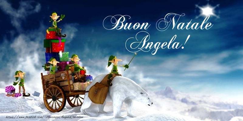 Cartoline di Natale - Regalo | Buon Natale Angela!