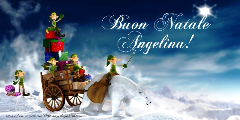 Cartoline di Natale - Regalo | Buon Natale Angelina!