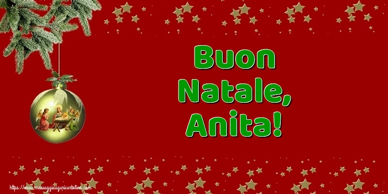 Cartoline di Natale - Buon Natale, Anita!