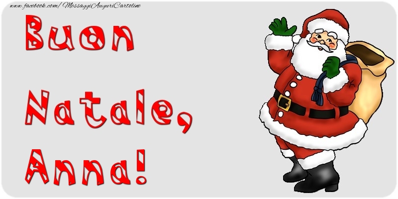  Cartoline di Natale - Babbo Natale & Regalo | Buon Natale, Anna