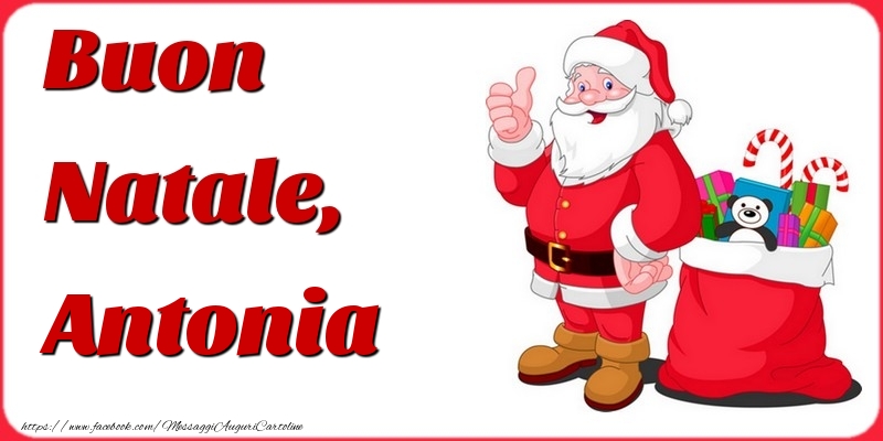 Cartoline di Natale - Buon Natale, Antonia