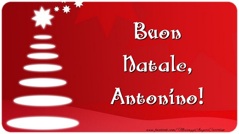 Cartoline di Natale - Albero Di Natale | Buon Natale, Antonino