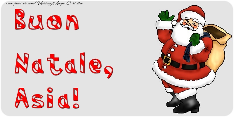 Cartoline di Natale - Babbo Natale & Regalo | Buon Natale, Asia