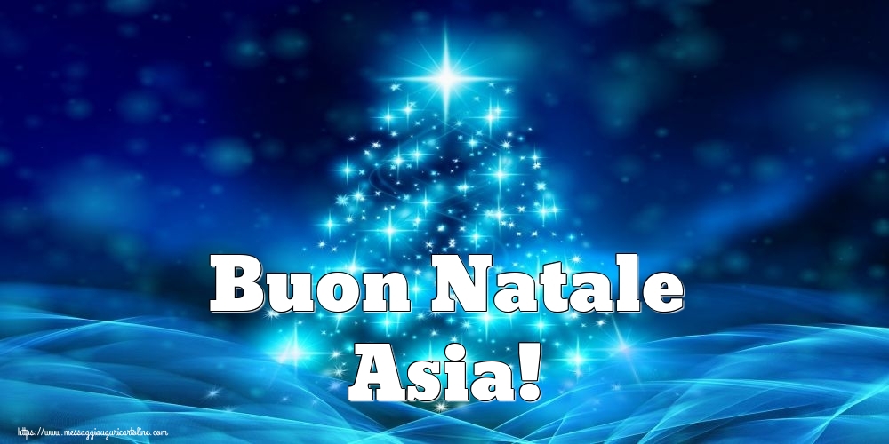 Cartoline di Natale - Buon Natale Asia!