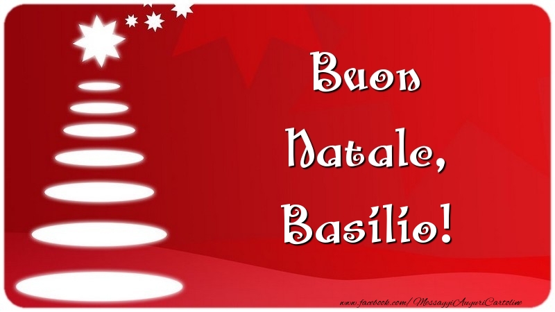Cartoline di Natale - Buon Natale, Basilio