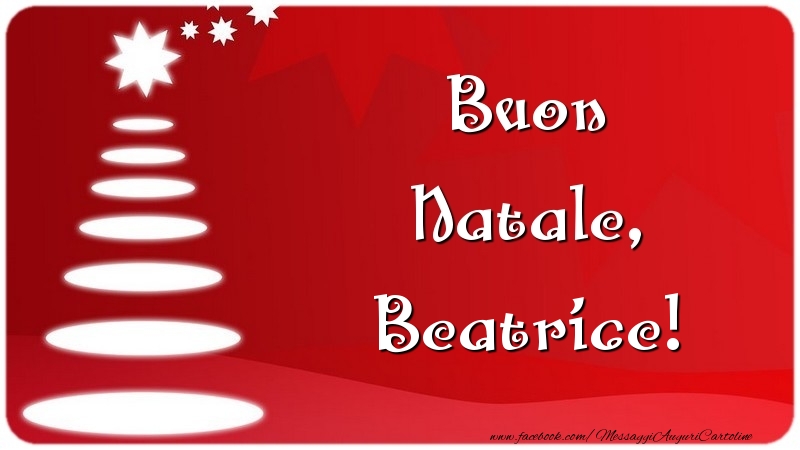 Cartoline di Natale - Albero Di Natale | Buon Natale, Beatrice
