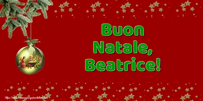 Cartoline di Natale - Palle Di Natale | Buon Natale, Beatrice!
