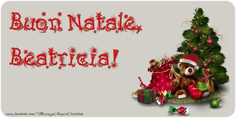 Cartoline di Natale - Albero Di Natale & Animali & Regalo | Buon Natale, Beatricia