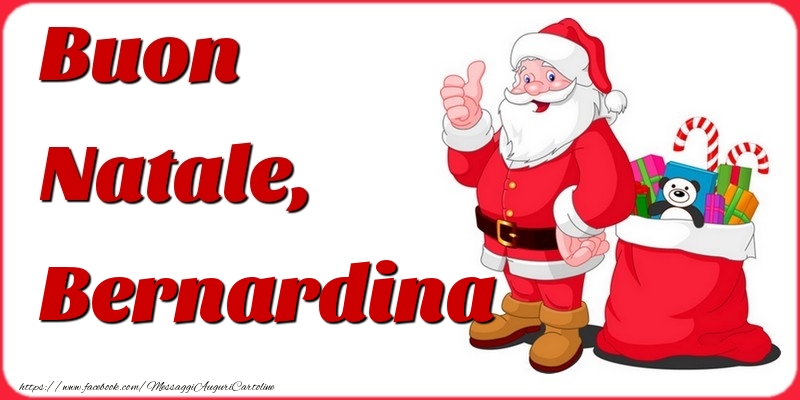 Cartoline di Natale - Buon Natale, Bernardina