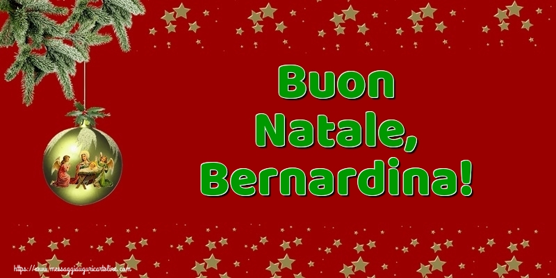 Cartoline di Natale - Palle Di Natale | Buon Natale, Bernardina!