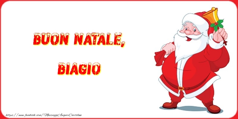 Cartoline di Natale - Buon Natale, Biagio