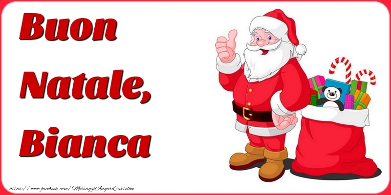 Cartoline di Natale - Babbo Natale | Buon Natale, Bianca