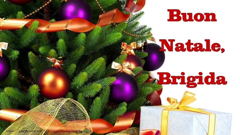 Cartoline di Natale - Buon Natale, Brigida