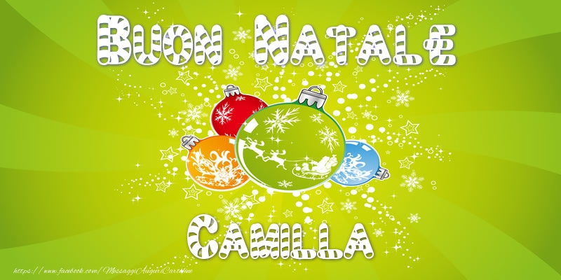 Cartoline di Natale - Buon Natale Camilla!