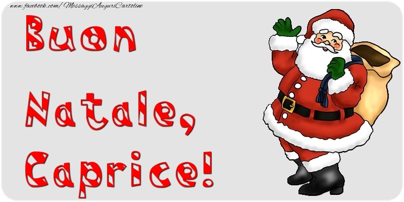 Cartoline di Natale - Babbo Natale & Regalo | Buon Natale, Caprice