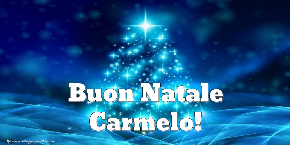 Cartoline di Natale - Albero Di Natale | Buon Natale Carmelo!