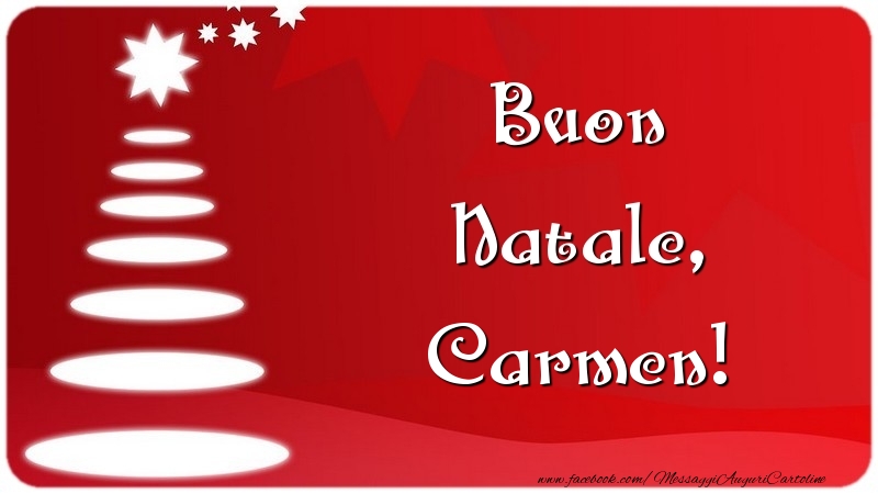 Cartoline di Natale - Buon Natale, Carmen