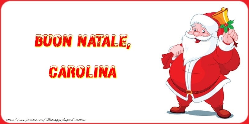 Cartoline di Natale - Babbo Natale | Buon Natale, Carolina