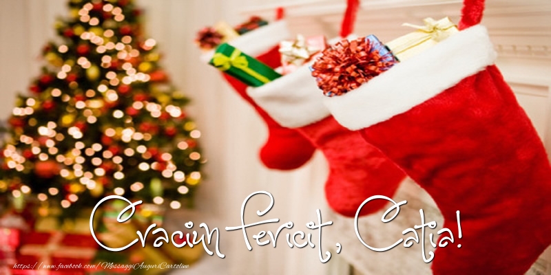 Cartoline di Natale - Albero Di Natale & Regalo | Buon Natale, Catia!