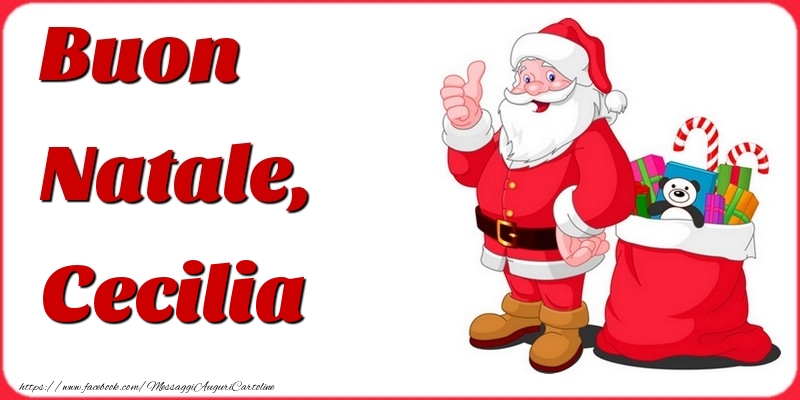 Cartoline di Natale - Buon Natale, Cecilia