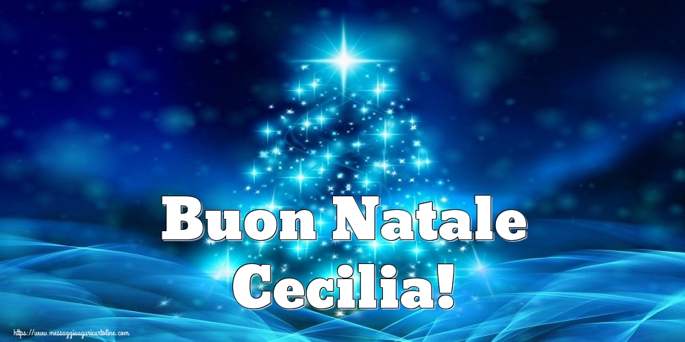 Cartoline di Natale - Albero Di Natale | Buon Natale Cecilia!