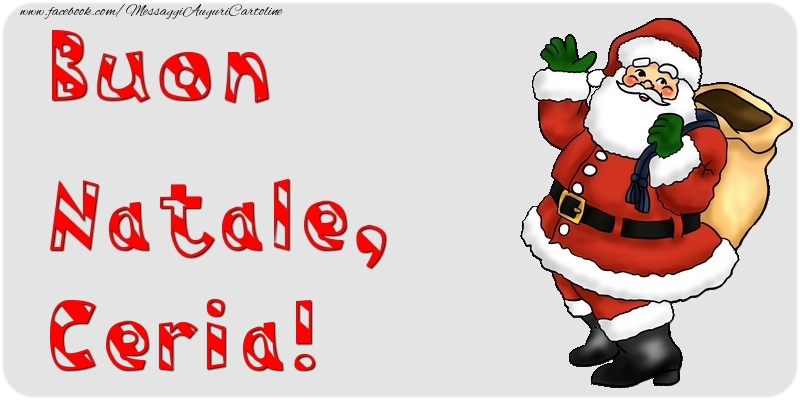 Cartoline di Natale - Babbo Natale & Regalo | Buon Natale, Ceria