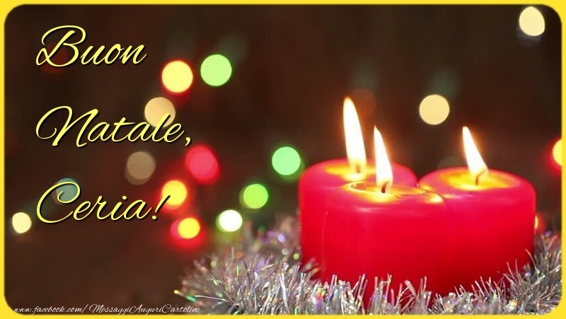 Cartoline di Natale - Albero Di Natale & Candele | Buon Natale, Ceria