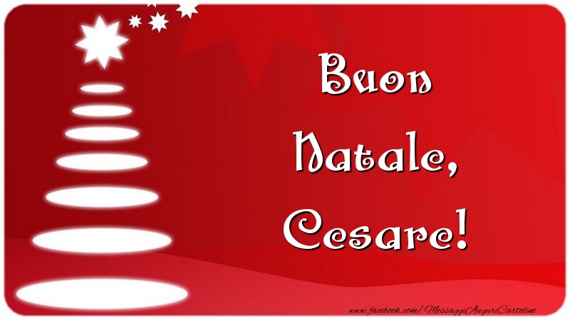Cartoline di Natale - Albero Di Natale | Buon Natale, Cesare