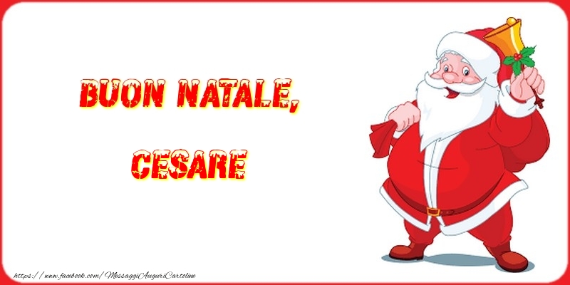 Cartoline di Natale - Babbo Natale | Buon Natale, Cesare