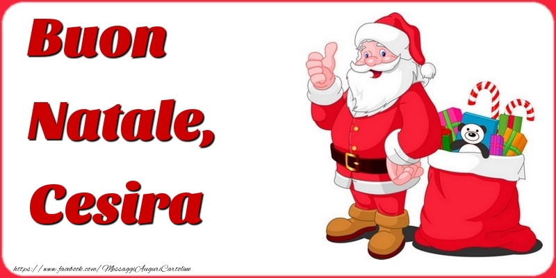 Cartoline di Natale - Babbo Natale | Buon Natale, Cesira