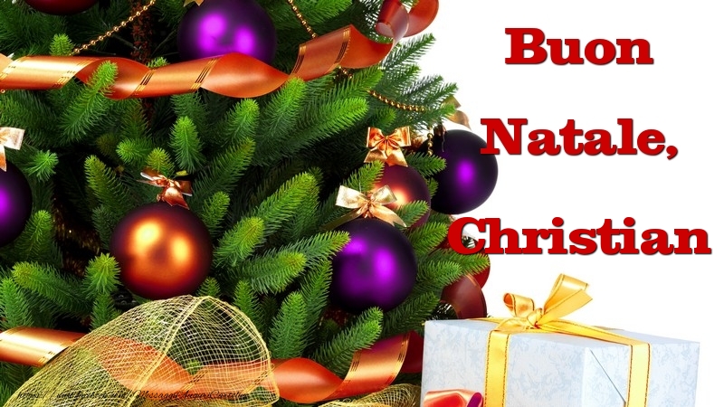 Cartoline di Natale - Albero Di Natale & Palle Di Natale & Regalo | Buon Natale, Christian