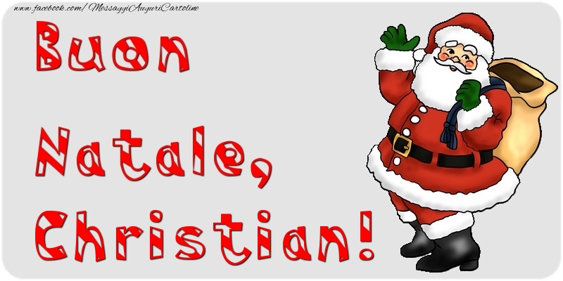 Cartoline di Natale - Babbo Natale & Regalo | Buon Natale, Christian