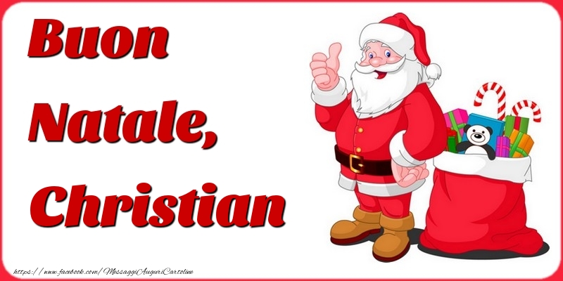 Cartoline di Natale - Babbo Natale | Buon Natale, Christian