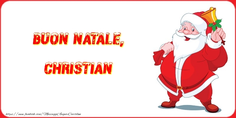 Cartoline di Natale - Buon Natale, Christian