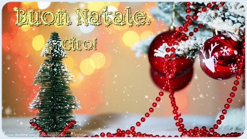 Cartoline di Natale - Albero Di Natale | Buon Natale. Ciro