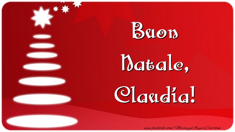  Cartoline di Natale - Albero Di Natale | Buon Natale, Claudia