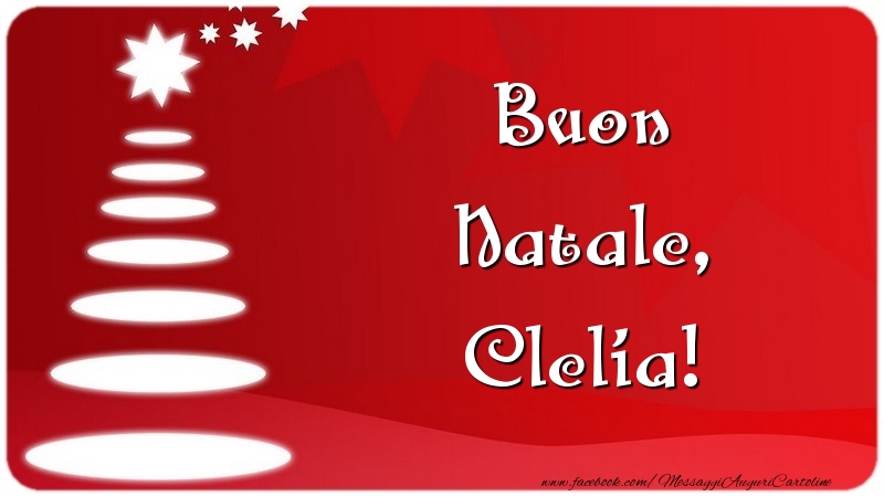 Cartoline di Natale - Buon Natale, Clelia