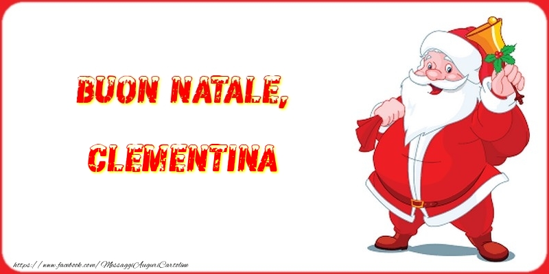 Cartoline di Natale - Buon Natale, Clementina