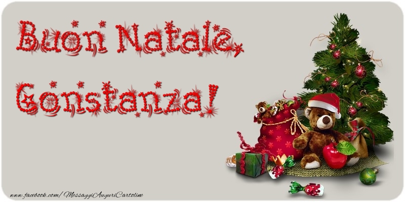 Cartoline di Natale - Albero Di Natale & Animali & Regalo | Buon Natale, Constanza