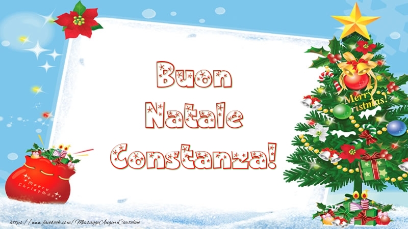 Cartoline di Natale - Buon Natale Constanza!
