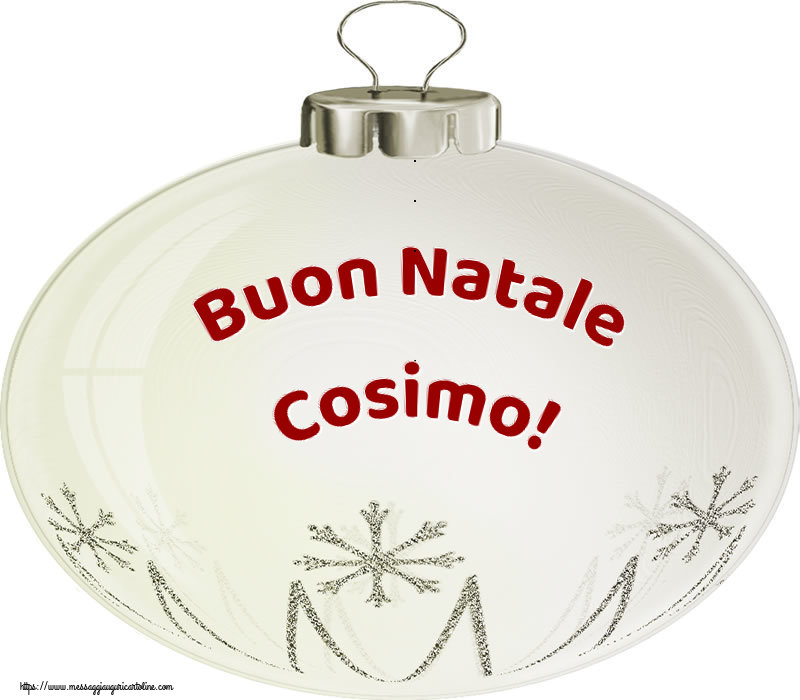Cartoline di Natale - Palle Di Natale | Buon Natale Cosimo!