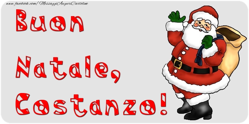  Cartoline di Natale - Babbo Natale & Regalo | Buon Natale, Costanzo