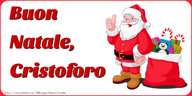 Cartoline di Natale - Buon Natale, Cristoforo