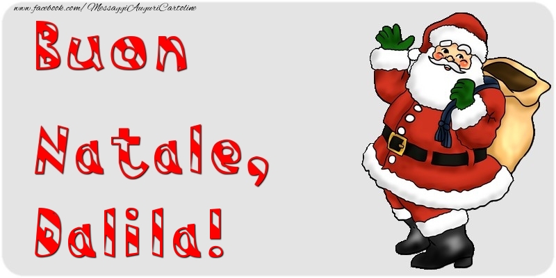 Cartoline di Natale - Babbo Natale & Regalo | Buon Natale, Dalila