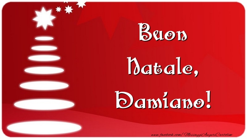 Cartoline di Natale - Buon Natale, Damiano