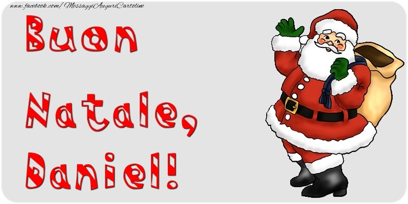 Cartoline di Natale - Babbo Natale & Regalo | Buon Natale, Daniel
